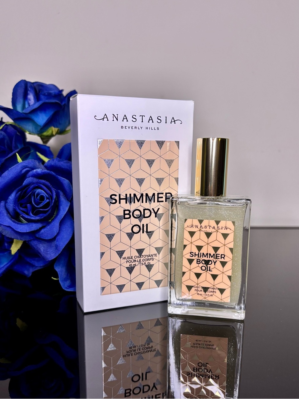 NWT Anastasia Beverly Hills Shimmer Body Oil in White — size 45ml